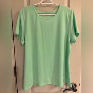 Ideology Lime Green Short Sleeve Women's Athletic Top